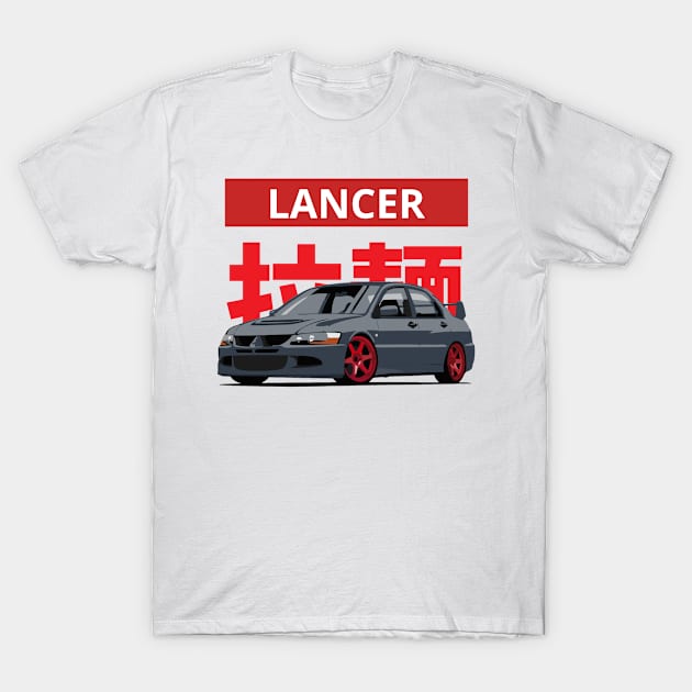 mitsubishi lancer evolution T-Shirt by artoriaa